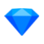 blue dimond icon